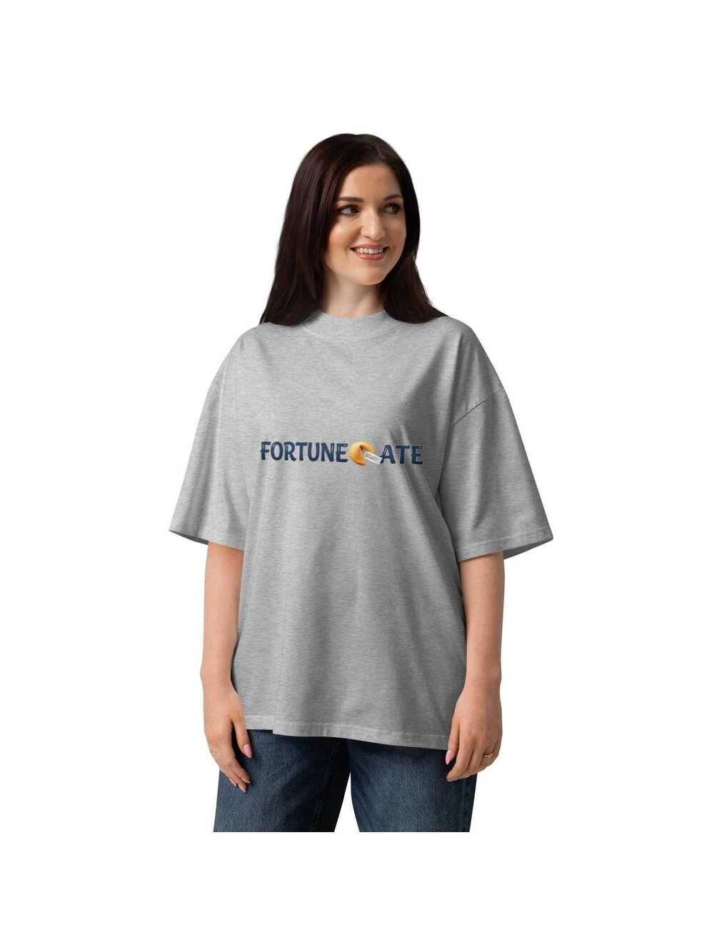 FORTUNE ATE Unisex T-SHIRT, organic oversized, high neck